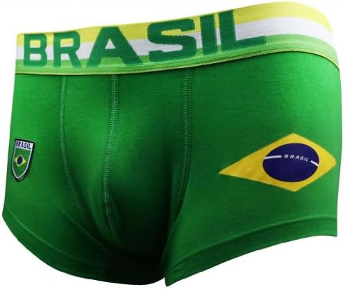 Chaperone Brasil Boys Cotton Nice Fitness Underwear Boxers - Green XL