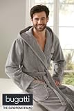 Produkt-Bild: Bugatti, Bademantel mit Kapuze von Gr. M bis Gr. XXL, - Gr&ouml;&szlig;e L -, Herren , Torino, graumelange