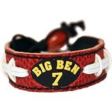 Gamewear Ben Roethlisberger Steelers Gamewear Nfl Leather Classic Wristband