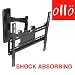 OllO MOUNTS: 30-46" Swivel / Tilt Universal TV Wall mount bracket * FREE HIGH SPEED HDMI CABLE + FREE 6" TORPEDO LEVEL + FREE SCREEN CLEANING KIT * SHOCK ABSORBING TECHNOLOGY * FINGER TOUCH MEMORY TILT * PATENTED ARM LOCKING MECHANISM * LCD, Plasma, LED (44N)