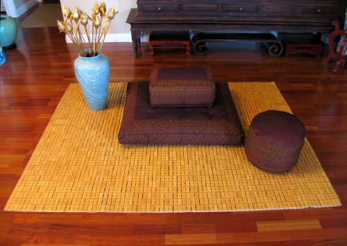 Bamboo Tile Area Mat