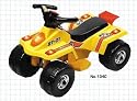 YELLOW SUPER TRACKER 6 V POWERED BATTERY RIDE ON QUAD BIKE