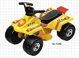 YELLOW SUPER TRACKER 6 V POWERED BATTERY RIDE ON QUAD BIKE