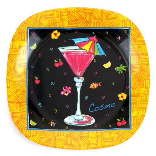 Merritt Happy Hour Collection Melamine Dishware 24346-2-B2S00, Type: Cosmopolitan Plate 8″