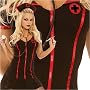 Plus Size Sexy Gothic Nurse Costume 1x/2x 3x/4x
