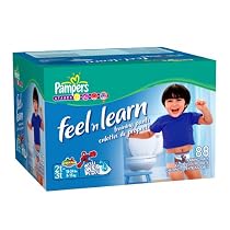 Pampers Feel 'n Learn Training Pants for Boys, Size 2t-3t (18-34 Lbs), Value Pack, 88 Training Pants