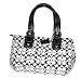 Coach Soho Signature Large Carryall Tote Handbag 13117 White/Black