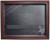 NFL Minnesota Vikings Removable Face Jersey Display -Mahogany with Museum Quality UV Upgrade