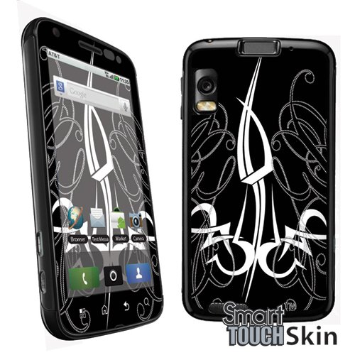 Smart Touch Skin Motorola Atrix 4G Sprint - Black Abstract Tattoo Design