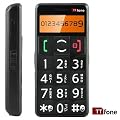 TTfone TT002 - Big Button Easy to use Senior Mobile Phone - Sim-Free, with FM radio and Torch function - SOS button and large easy to read display - QUAD BAND - Black