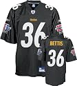 Jerome Bettis Black Reebok NFL Super Bowl XL Replica Pittsburgh Steelers Jersey