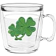 Shamrock 12 oz Insulated Coffee Mug, Clear