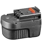 Goobay 46511 Bohrmaschinenakku f&uuml;r Black und Decker, 12V, 1500 mAh NiCd schwarz