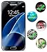 Fenix Samsung Galaxy S7 9-H Premium Tempered Glass Screen Protector, Full Screen Coverage, High Definition, Clear Transparency, Anti-Bubble Shield with Frosted Faceplate for Samsung Galaxy S7
