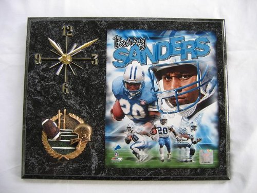 Barry Sanders Legends of Football Photo Clock