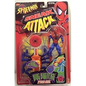 Spider-Man Sneak Attack Bug Busters Spider-man with Spider Stinger Action Figure