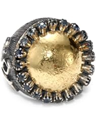 Stella Flame "Byzantia" 24K Sapphire Ring, Size 7