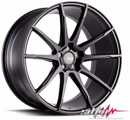 22" Savini Black di Forza Concave Rims BM12 Wheels Matte Black Finish