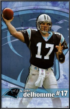 Jake Delhomme Lamina Framed Poster Print, 22x34