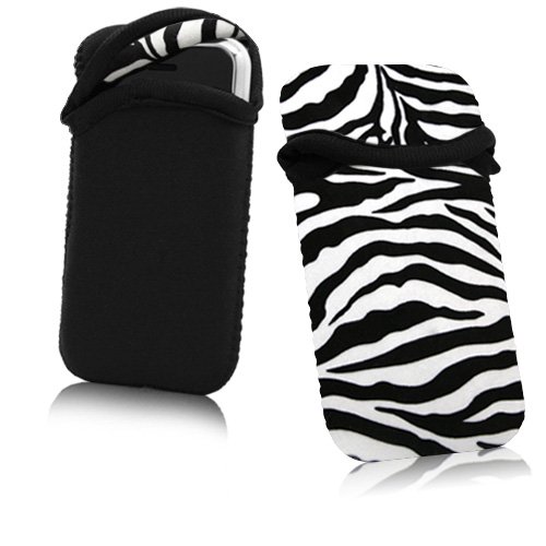 BoxWave Zebra iPhone PlushSuit (Zebra / Jet Black (Reversible))