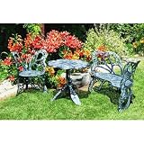 Flower House FHBFSET3A Butterfly Garden Set - Antique