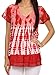 Sakkas Violet Embroidery Tie Dye Sequin Accents Blouse/Top