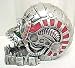 Cyborg Skull Silvered Statue / Ashtray Robot Android