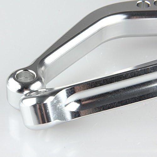 Isell One Pair CNC Short Brake Clutch Levers Silver for KAWASAKI VN1600 Classic +Tourer 2003 2004 2005 (C-777/F-14)