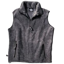 Men's Ridgeline Fleece Vest, Charcoal
