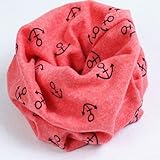 macaroni（マカロニ） ベビー・キッズ オシャレなカラフル ネックスタイ よだれかけ (6 いかり（レッド）)