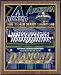Arizona Diamondbacks 2001 World Series MLB Baseball 13x16 Healy Wall Plaque with Walnut Finish Backi