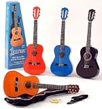 Lauren 10N 1/4 Size Childrens Guitar Package - RED