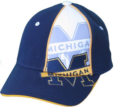 Men`s Michigan Wolverines Shadow Logo Flex-Fit Cap