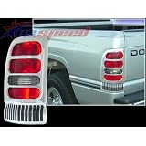 1994-2001 Dodge Ram Chrome Tail Light Covers 2PC by CWZ
