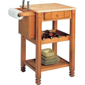 Rustic Shaker Kitchen Stand - Oak by Altra Furniture