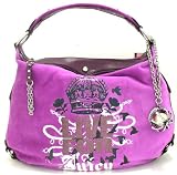 51wVc6KEouL. SL160  Juicy Couture Big City Fuchsia Glitter Glam Large Shoulder Bag