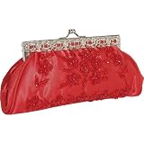 Savanna Beaded Satin flower evening bag