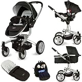 Graco poussette Symbio de voyage package complet Lune Noire Grises