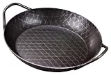 PROFI schmiedeeiserne Servierpfanne (/) 28 cm -- extra hoher Rand -- MADE IN GERMANY
