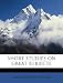 Books : Short studies on great subjects