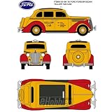 HO 1936 Ford Fordor Sedan, Yellow Cab