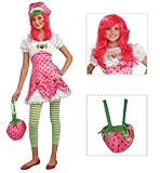 Strawberry Shortcake Tween Costume with Wig and Purse - Medium