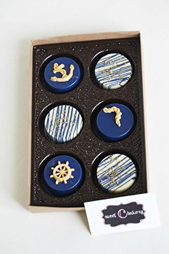 Sweet C Bakery - Chocolate Covered Oreo - Nautical - 6pc