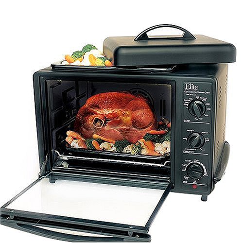 Elite Cuisine Convection Oven with Rotisserie, Grill, Griddle, Steamer - RO-1010X