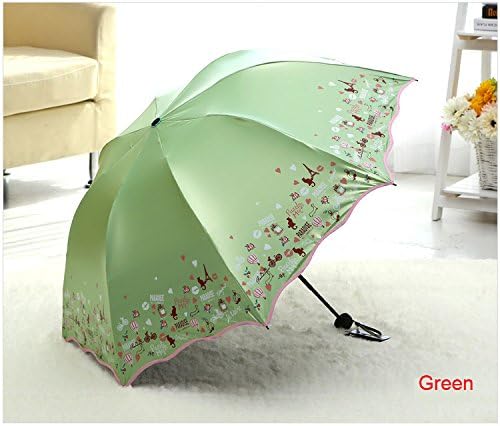Services for You 2015 Anti-uv Sun Umbrella Triple Folding Uv Protected Parasol (Green)