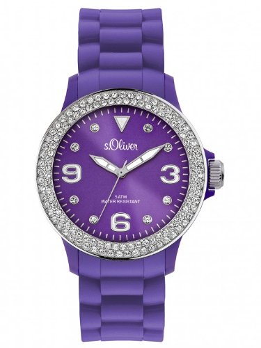 s.Oliver Damen-Armbanduhr Analog Silikon SO-2445-PQ Preisvergleich