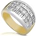Jewelry : One of a Kind 2.90ctw Diamond Band (GH/VS-SI) in Platinum & 18k Gold