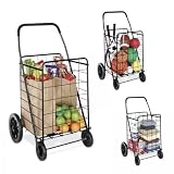 Deluxe Utility Cart (Black) (40.12"H x 20.83"W x 24.45"D)