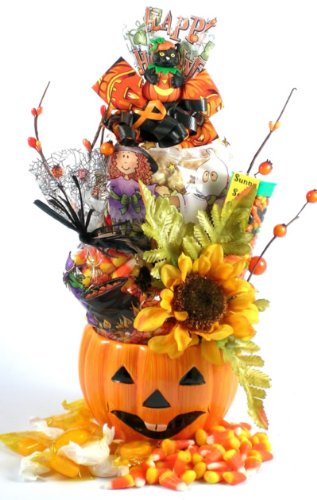 Pumpkin Gourmet | Fun Halloween Gift Planter with Halloween Snacks