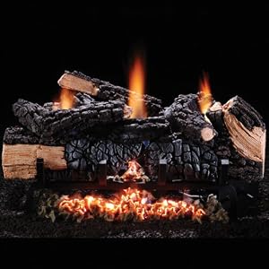 Copperfield 48555 18 Inch Cumberland Char Vent-free Log Set, Natural Gas, Fits Fireplace...